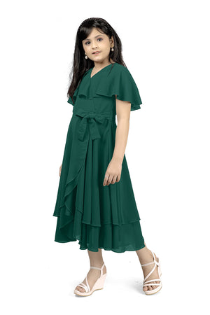 Fashion Dream Girl’s Calf Length Solid Dresses