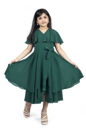Fashion Dream Girl’s Calf Length Solid Dresses