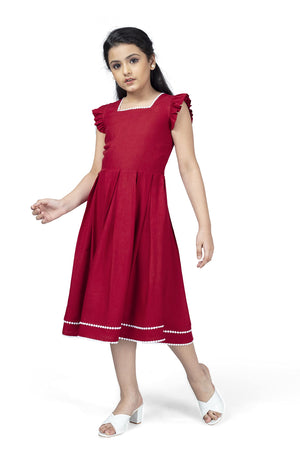 Fashion Dream Girl’s Knee Length Front Fastening Dress