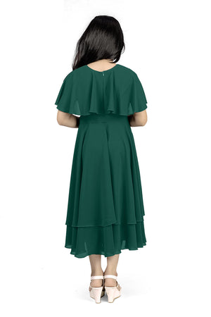 Fashion Dream Girl’s Calf Length Solid Dresses