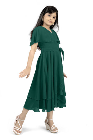 Fashion Dream Girl’s Calf Length Solid Dresses