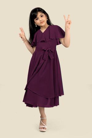 Fashion Dream Girl’s Calf Length Solid Dresses
