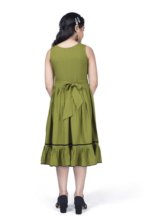 Fashion Dream Girl’s Knee Length Front Fastening Dress