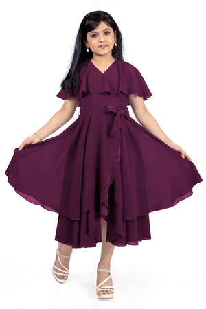 Fashion Dream Girl’s Calf Length Solid Dresses
