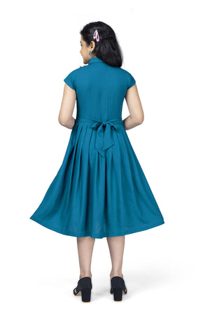Fashion Dream Girl’s Knee Length Front Fastening Dress
