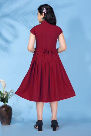 Fashion Dream Girl’s Knee Length Front Fastening Dress