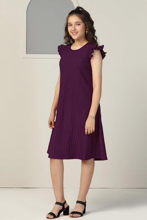 Fashion Dream Girls Solid Knee Length Dress|Girl Dress|Frock|Girls Casual Dress|Girls' Frock|Solid Dress for Girls|Knee Length for Girls|Kids Girls