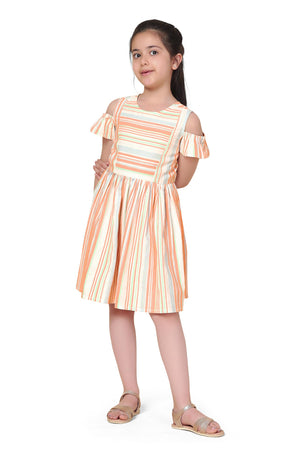 Fashion Dream Girl’s Knee Length Striped Dresses