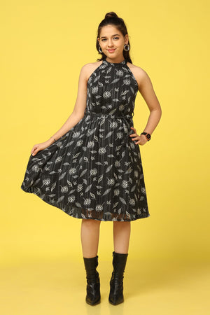 Fashion Dream Girl's Above Knee Length Fit and Flared Dresses