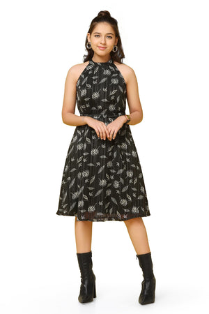 Fashion Dream Girl's Above Knee Length Fit and Flared Dresses
