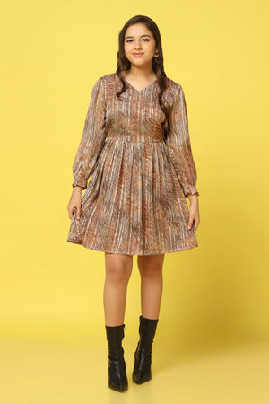 Fashion Dream Girl's Above Knee Length Fit and Flared Dresses