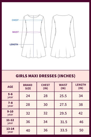 Jwalin Girls Taffeta Maxi Length Foil Printed Dresses