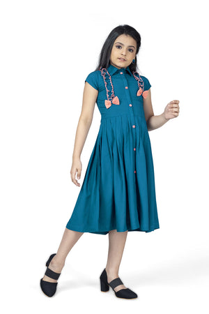 Fashion Dream Girl’s Knee Length Front Fastening Dress