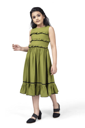 Fashion Dream Girl’s Knee Length Front Fastening Dress