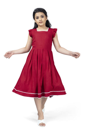 Fashion Dream Girl’s Knee Length Front Fastening Dress