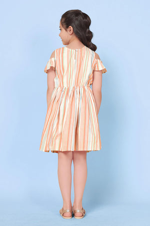 Fashion Dream Girl’s Knee Length Striped Dresses