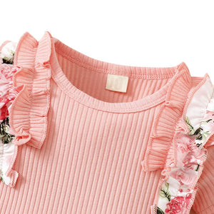 Girls Cotton and Polyester Short set