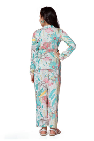 Fashion Dream Girl’s Rayon Cotton Clothing Set|Girls Clothing Set|Printed Girls Co-ords Set|Shirt and Pant set|Printed Clothing Set|2 Piece Set