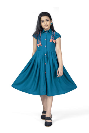 Fashion Dream Girl’s Knee Length Front Fastening Dress