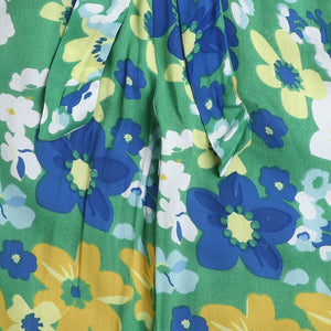 Girls Cotton Floral Print Top And Pant Set In Yellow Color