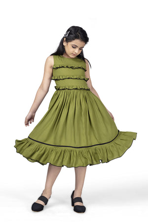 Fashion Dream Girl’s Knee Length Front Fastening Dress