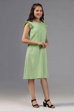 Fashion Dream Girls Solid Knee Length Dress|Girl Dress|Frock|Girls Casual Dress|Girls' Frock|Solid Dress for Girls|Knee Length for Girls|Kids Girls