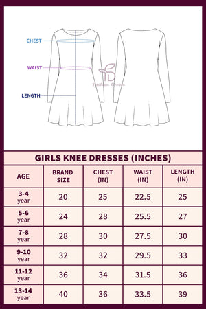 Fashion Dream Girl’s Knee Length Front Fastening Dress