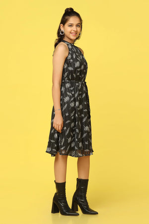 Fashion Dream Girl's Above Knee Length Fit and Flared Dresses