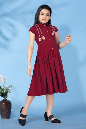 Fashion Dream Girl’s Knee Length Front Fastening Dress