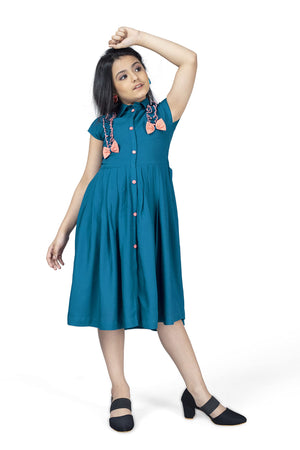 Fashion Dream Girl’s Knee Length Front Fastening Dress