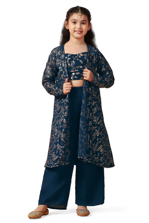 Fashion Dream Girls Georgette Salwar Suit Set|Girls Ethnic Salwar Suit Set|Girls Salwar Suit Set|Traditional Outfit|Salwar Suit For Kids
