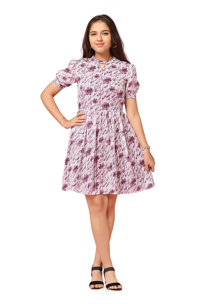Fashion Dream Girl's Above Knee Length Fit and Flared Dresses