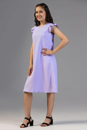 Fashion Dream Girls Solid Knee Length Dress|Girl Dress|Frock|Girls Casual Dress|Girls' Frock|Solid Dress for Girls|Knee Length for Girls|Kids Girls