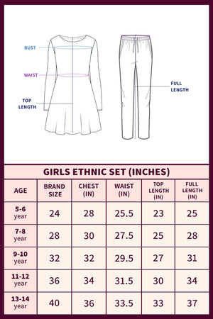 Fashion Dream Girl's Taffeta Kurta And Pant Suit Sets