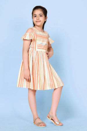 Fashion Dream Girl’s Knee Length Striped Dresses