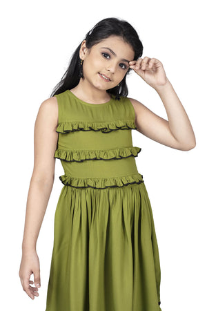 Fashion Dream Girl’s Knee Length Front Fastening Dress