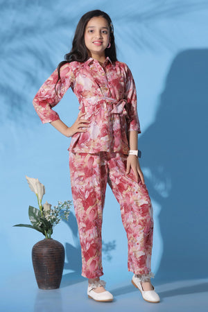 Fashion Dream Girl’s Rayon Cotton Clothing Set|Girls Clothing Set|Printed Girls Co-ords Set|Shirt and Pant set|Printed Clothing Set|2 Piece Set