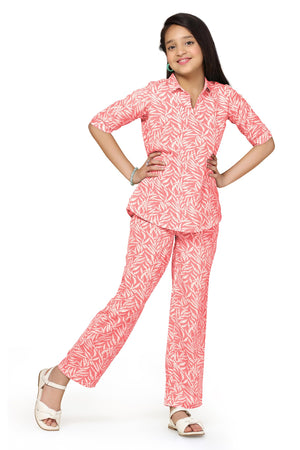 Fashion Dream Girl’s Cotton Blend Clothing Set|Coords Set For Girls|Outfits For Girls|Girls Combo Dress Set|Co-ords|Top And Pant Set|Kids co-ords Set