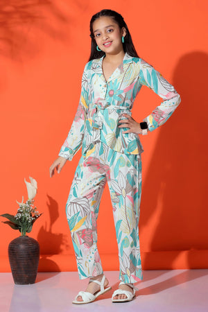 Fashion Dream Girl’s Rayon Cotton Clothing Set|Girls Clothing Set|Printed Girls Co-ords Set|Shirt and Pant set|Printed Clothing Set|2 Piece Set