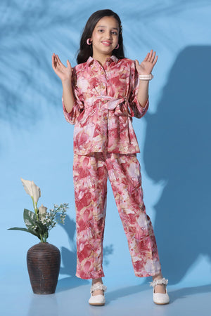 Fashion Dream Girl’s Rayon Cotton Clothing Set|Girls Clothing Set|Printed Girls Co-ords Set|Shirt and Pant set|Printed Clothing Set|2 Piece Set