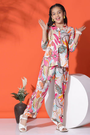 Fashion Dream Girl’s Rayon Cotton Clothing Set|Girls Clothing Set|Printed Girls Co-ords Set|Shirt and Pant set|Printed Clothing Set|2 Piece Set