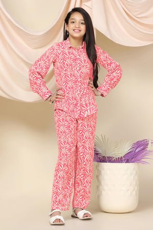 Fashion Dream Girl’s Cotton Blend Clothing Set|Coords Set For Girls|Outfits For Girls|Girls Combo Dress Set|Co-ords|Top And Pant Set|Kids co-ords Set