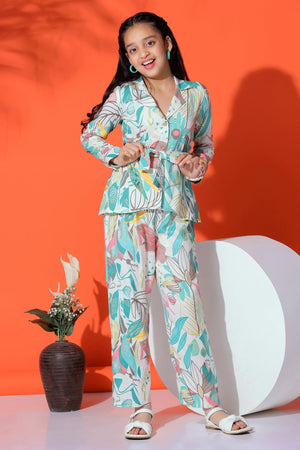 Fashion Dream Girl’s Rayon Cotton Clothing Set|Girls Clothing Set|Printed Girls Co-ords Set|Shirt and Pant set|Printed Clothing Set|2 Piece Set