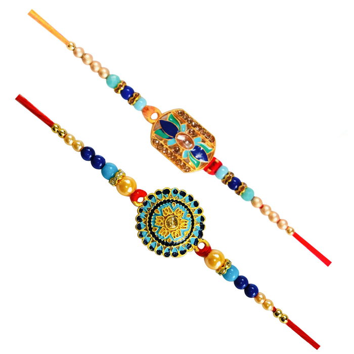 2 Rakhi - Beautiful  Fancy Rakhi