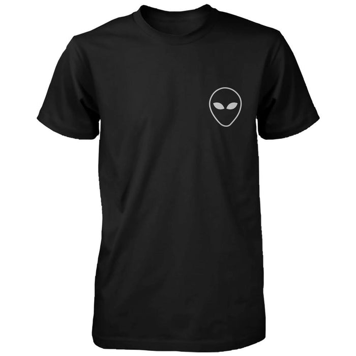 Men's Clothing - Alien Pocket Printed Shirt Trendy Men's Tee Simple Graphic T-shirt