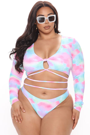 Wave Watching Summer 2 Piece Bikini - Multi Color