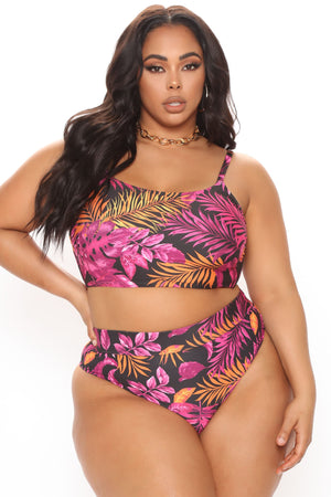 Beach Weather 2 Piece High Rise Bikini - Pink/combo