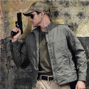 Cargo Tactical Jacket Men Wear-Resistant Waterproof Breathable Casual Coats Male Outdoor Commute Hiking Climbing Mens Jackets