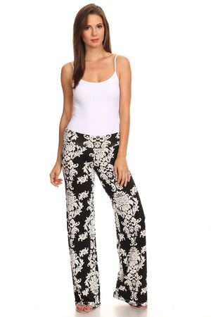 Women's Printed Palazzo Pants Made in USA