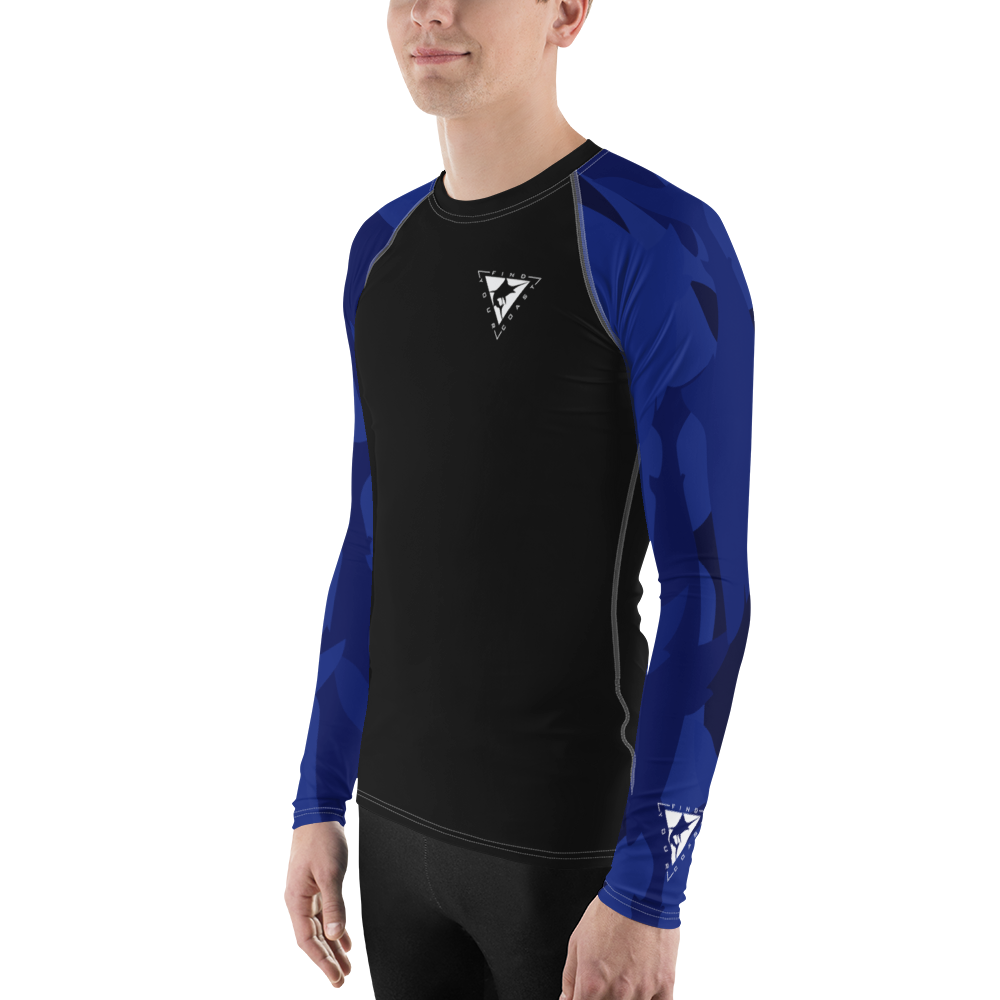 Men's Blue Coast Performance Rash Guard UPF 40+